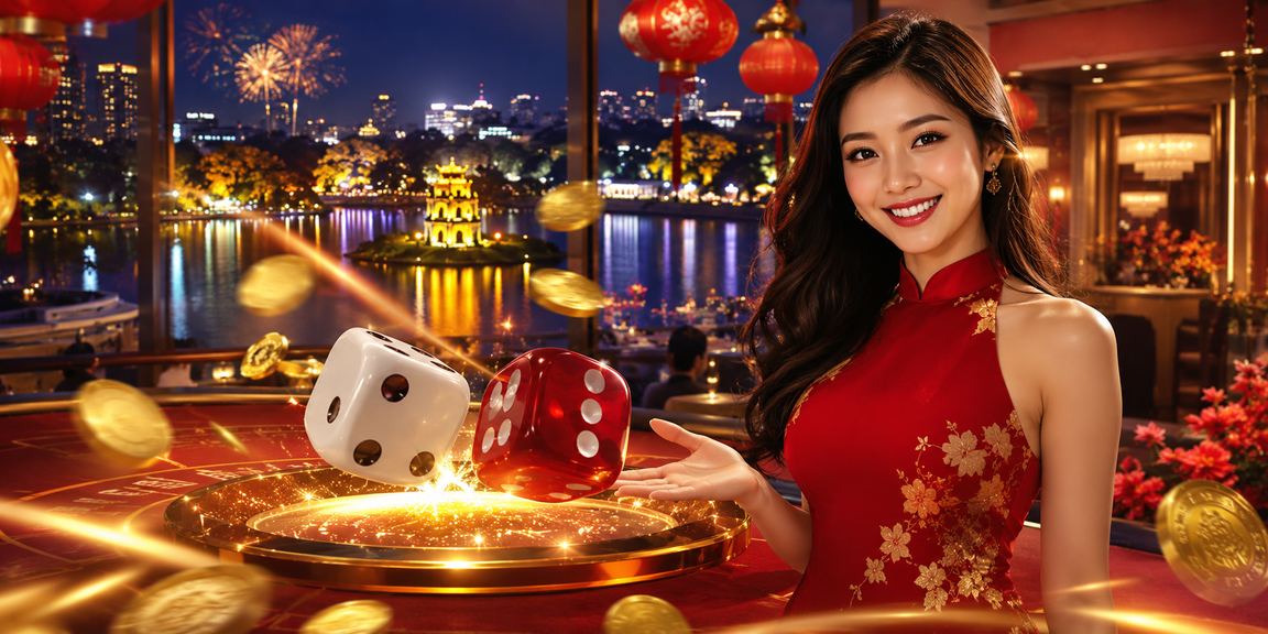 Không khí lễ hội Tết tại Hà Nội, người chơi thử vận may với xúc xắc và slots jackpot online