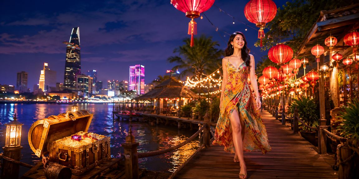 Không khí đêm cá cược sôi động tại sòng bài Hồ Chí Minh