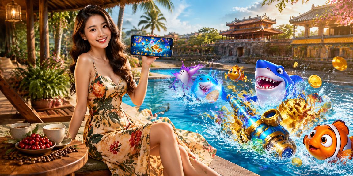 Quán cà phê ven sông tại Huế với khách xem bóng đá và thảo luận kèo cược cuối tuần